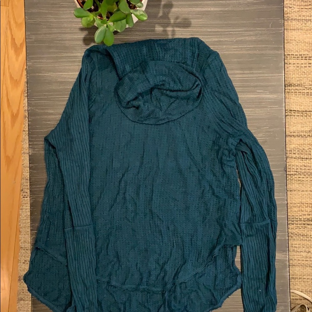 Free People Waffle Knit Turtleneck